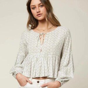 NWT O’NEILL | long sleeve blouse